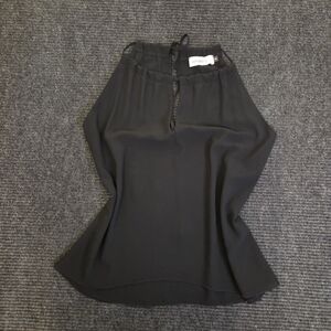 Y2k Black Sleeveless Top Adjustable Straps Self Tie S